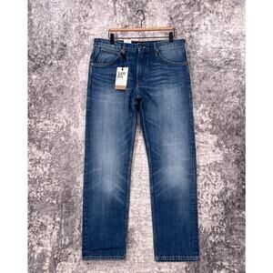 New Lee Jeans 34 x 32 Mens 101 Z Rinsed Selvedge Denim